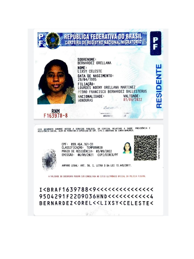 RNE E PASSAPORTE - Celeste Bernardez | PDF