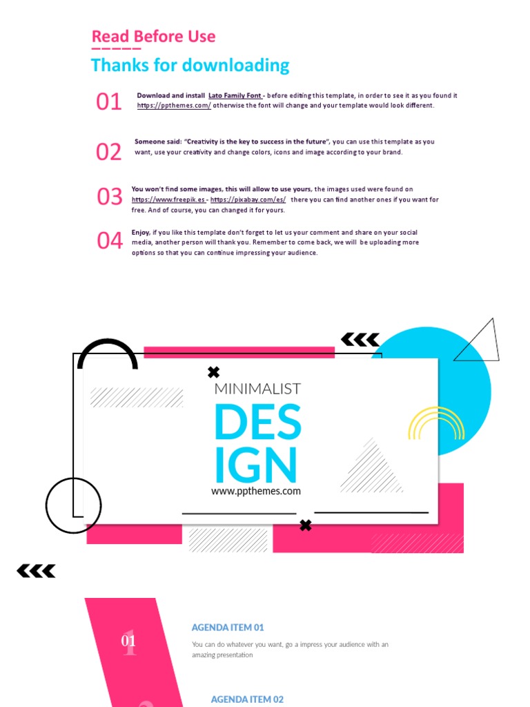 Minimalist Design Powerpoint Templates Infographics | PDF | Customer ...