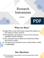 Research Instruments Samples