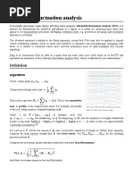 Detrended Fluctuation Analysis