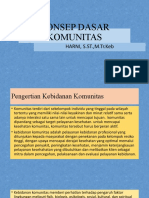 Konsep Dasar Komunitas