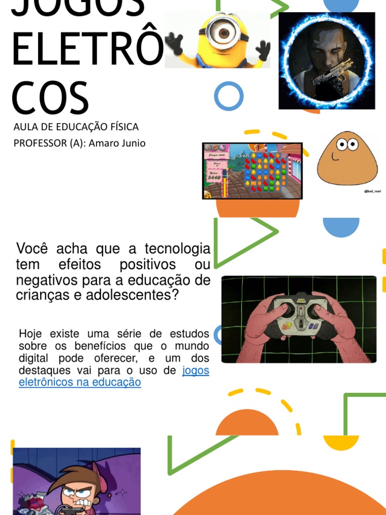 Benefícios dos Jogos Eletrônicos na Educação | PDF | Videogames ...