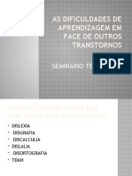 As Dificuldades de Aprendizagem em Face de Outros