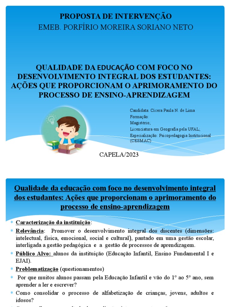 Gestão Escolar para Desenvolvimento Integral | PDF | Pedagogia ...
