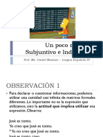 Clase 3 Subjuntivo X Indicativo Ejercicios