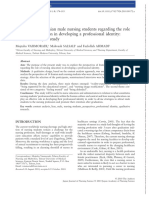 Perspectives of Iranian Male Nursing Students Regarding The Role of Nursing Education in Developing A Professional Identity A Content Analysis Study