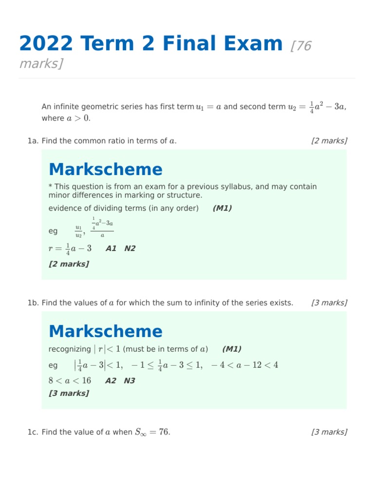 2022 Higher Maths Paper 2 Overview | PDF | Trigonometric Functions ...