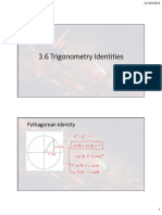 3.6 Trigonometric Identities