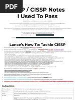 Key Tables, Charts and Flows for SSCP - CISSP