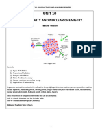 Unit 10 - Radioactivity and Nuclear Chemistry Teacher Version