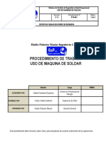 PTS-001 USO DE MAQUINA SOLDAR - EyP