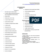 Lista Escolar Laboral 1a