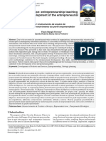 Circular Business Plan: Entrepreneurship Teaching Instrument and Development of The Entrepreneurial Profile