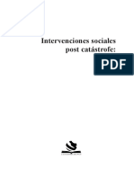 Intervenciones Sociales Post Catástrofe