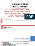 SESI 09 - Manipulating Text, Dates and Times