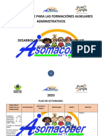 Plan de Cargue para Las Formaciónes Auxiliares Administrativos