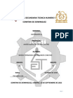 Escuela Secundaria Tecnica Numero 5 Comitan de Dominguez: Materia