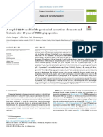 A Coupled THMC Model of The Geochemical Interactions of Concrete and