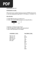 Peripheral and Interfacing Lab Report 530202