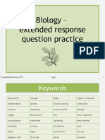 Biology - Extended Response Question Practice: © WWW - Teachitscience.co - Uk 2016 23630 1