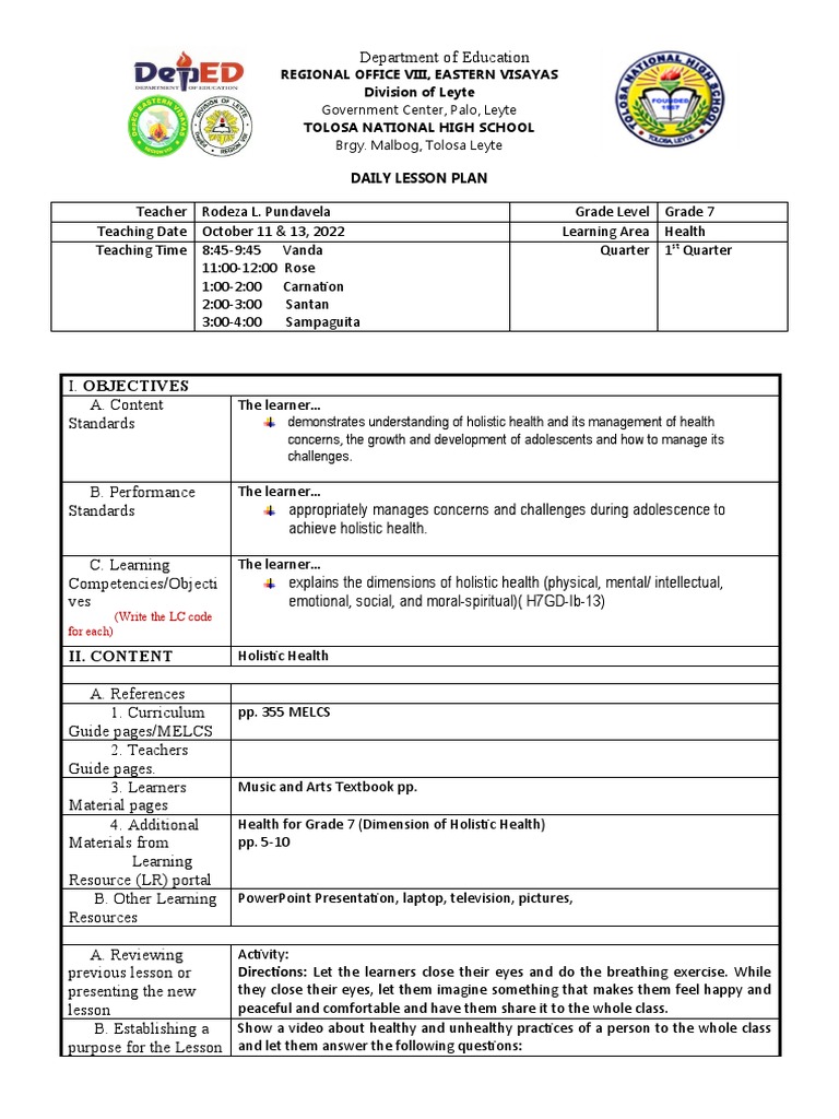 Holistic Health Pdf Learning Cognition