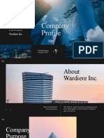 Dark Modern and Elegant Company Profile Presentation