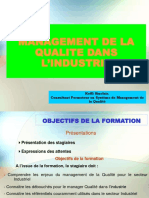 Management de La Qualité Dans Les Industries