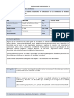 Experiencia de Aprendizaje No 4 - 5to Sec.