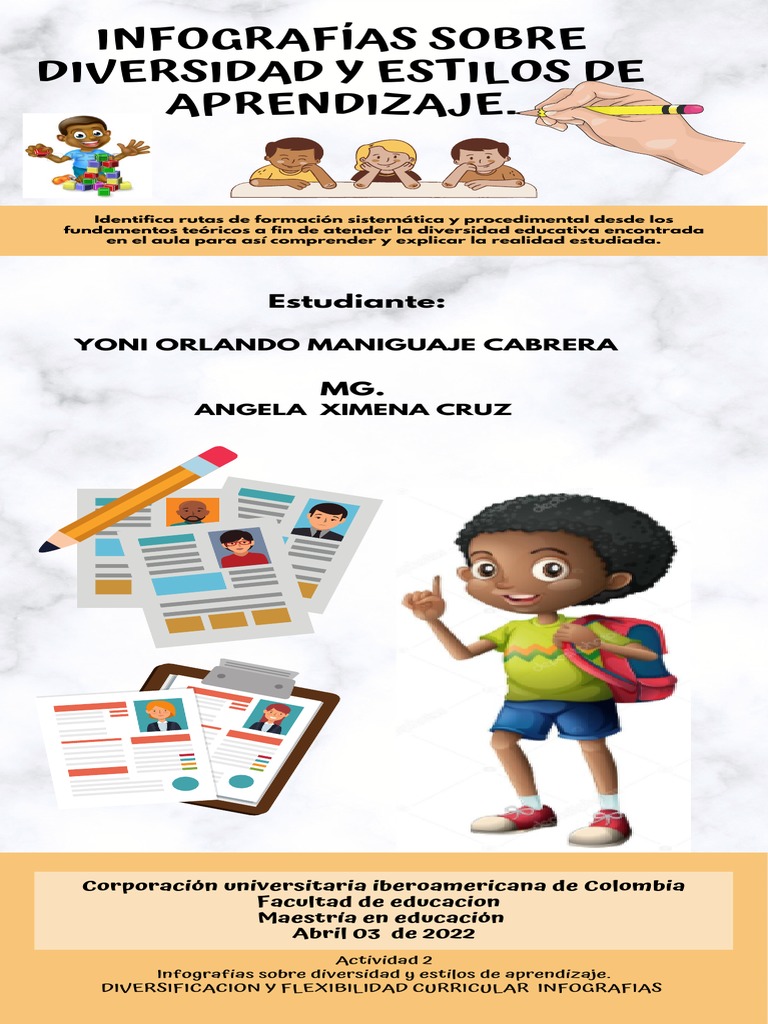 Actividad 2 Infografias Sobre Diversidad y Estilos de Aprendizaje ...
