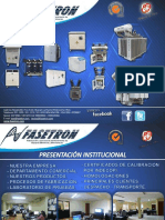 Brochure TRANSFORMADORES FASETRON 2023