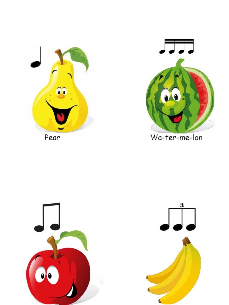 Fruit Rhythms Drums PDF