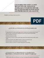 Taller Sobre Psicoeducación (Prevención de Violencia Intrafamiliar e Intervención de Primeros Auxilios Psicológicos en Familias Problemáticas) .AA4-EV01