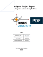 Data Analytics Project Report: Perbandingan Model Linier Dalam Memprediksi Harga Rumah