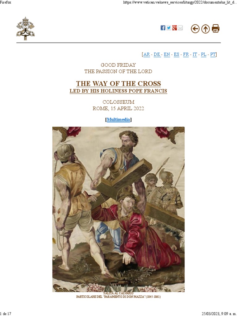 The way of the cross pdf jesus judas iscariot