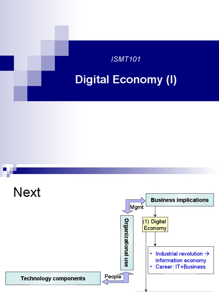 Digital Economy (I) : ISMT101 | PDF | Information Technology ...