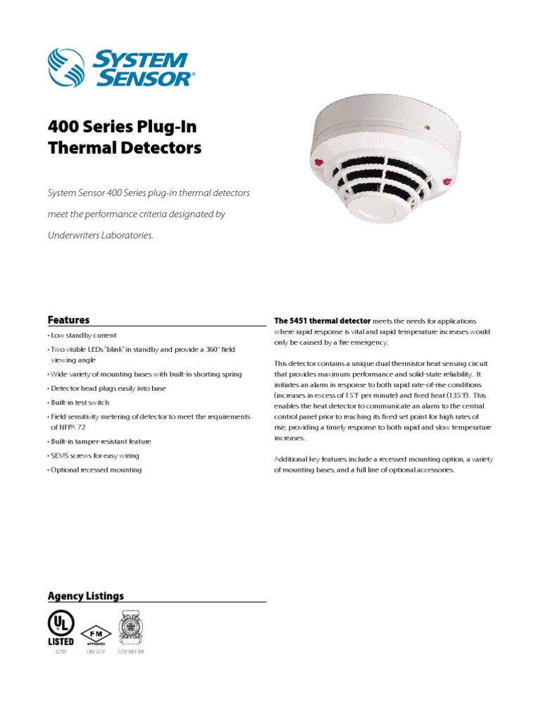 Heat Detector Sys Sen 400 | Sensor | Resistor