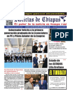 Periódico Noticias de Chiapas, Edición Virtual Jueves 20 de Julio de 2023