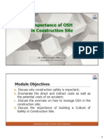 Module 1 - Importance of OSH in Construction Site - Ver2020-R0