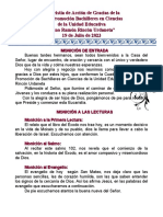 Eucaristía de Bachilleres U.E. Lino Rincón. 2023