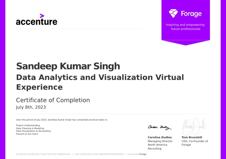 Data Analytics Virtual Experience Certificate | PDF