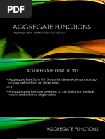 Aggregate Functions