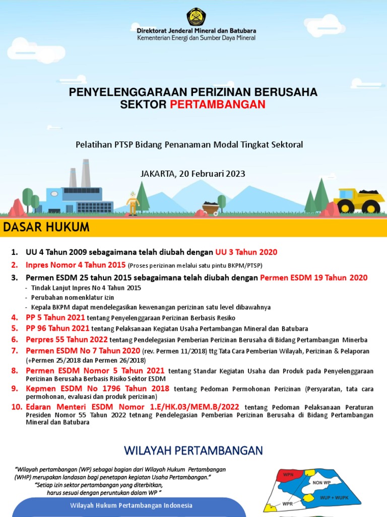 Sistem Perizinan Pertambangan di Indonesia
