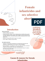 Female Infanticides and Sex Selective Abortion