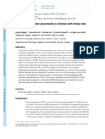 Bilateral White Matter Abnormality in Children With Frontal Lobe Epilepsy