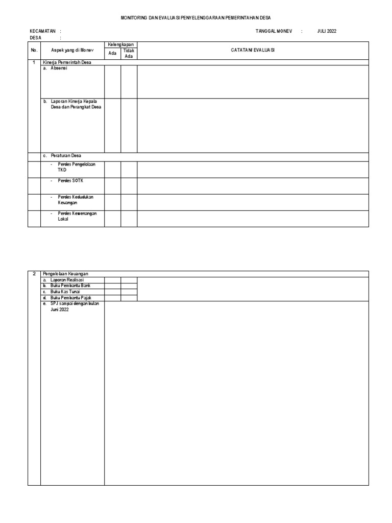 Akuntabilitas Desa, Terjaga dengan Evaluasi Kebijakan!
