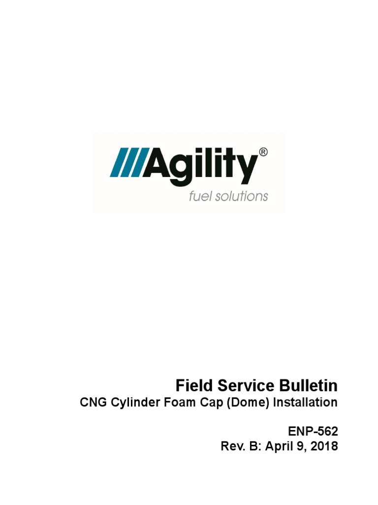 ENP-562 CNG Field Service Bulletin Foam Cap Dome Installation Repair ...