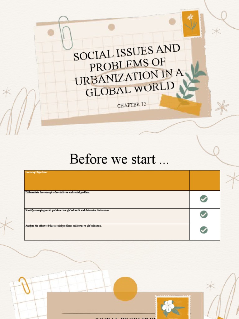 Group10 - Chapter 12 - Social Issues and Problem of Urbanization in A ...