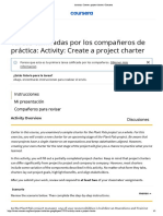 Activity - Create A Project Charter - Coursera