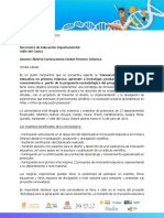 ONDAS Carta Secretarias de Educación - Valle Del Cauca