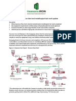 Process Flow Chart and Metallurgical Testwork Update